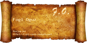 Fogl Oguz névjegykártya